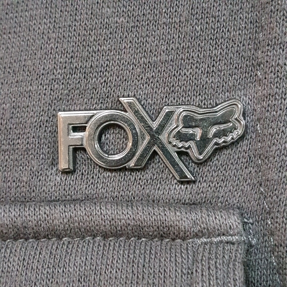 XS FOX MOTORCYCLE RACING CHARCOAL GRAY JACKET SWEATER HOODIE - Picture 2 of 10